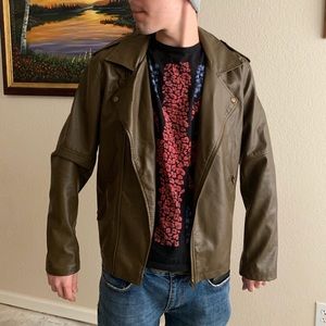 Men’s leather jacket forever 21